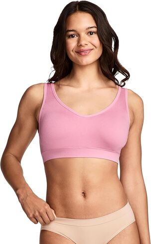 حمالة صدر نسائية من Jockey، Seamfree Back Smoothing Bralette، بيج فاتح، L in Kuwait