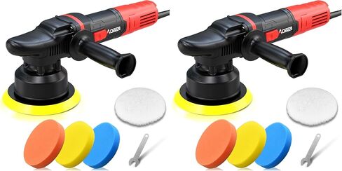 1600W Buffer Polisher,7 Inch/6 Inch Rotary Car polisher,Car Polisher Waxer with 6 Variable Speed,4 Polishing Pads,Detachable Handle for Car Detailing Polishing and Waxing in Saudi Arabia