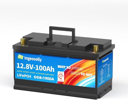 بطارية سيارة LiFePO4 12V 100Ah BCI Group 31 - بطارية ليثيوم 1600CCA لبدء وإيقاف، استبدال خفيف الوزن بدون صيانة للسيارات والشاحنات والمركبات الثقيلة والقوارب ومحرك التصيد in Kuwait