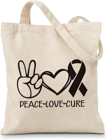 Breast Cancer Awareness Inspired Tote Bag, Two Sided Printing Reusable Canvas Bags, Motivational Shoulder Bags in Saudi Arabia
