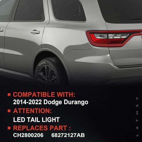 مصابيح خلفية متوافقة مع 2014-2023 دودج دورانجو جانب الركاب الأيمن استبدال: 68155948AC in Kuwait