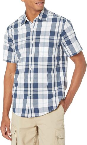 Amazon Essentials Men's Slim-Fit Short-Sleeve Poplin Shirt in Saudi Arabia