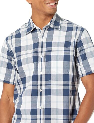 Amazon Essentials Men's Slim-Fit Short-Sleeve Poplin Shirt in Saudi Arabia