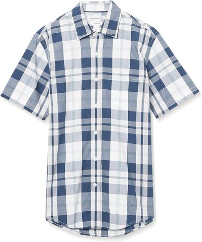 Amazon Essentials Men's Slim-Fit Short-Sleeve Poplin Shirt in Saudi Arabia