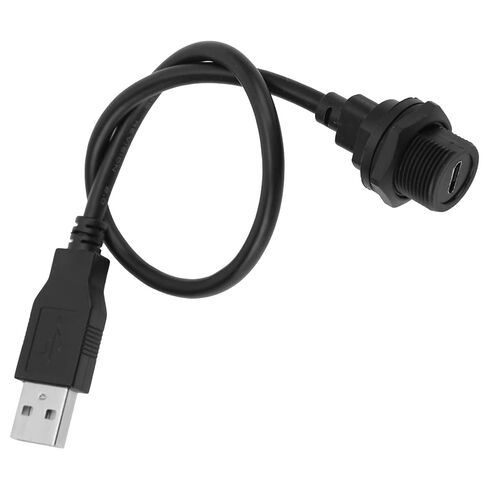 موصل USB IP67 Micro USB أنثى 2.0 ذكر مع مقبس كابل E10MCTFF U2AM متانة عالية للمعدات الميكانيكية والمصابيح الخارجية وأجهزة IOT مادة PA66 البلاستيكية الحرارية (0.3 متر) in Saudi Arabia