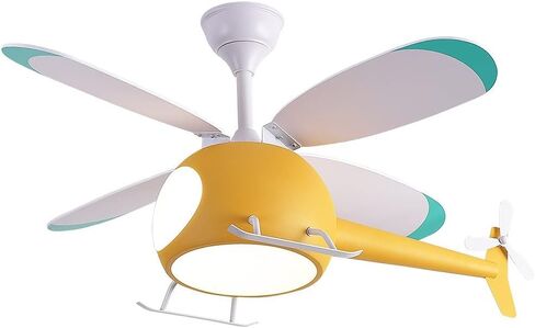 Pink Ceiling Fan with Light for Girls,42-in Helicopter Flush Mount Kids Ceiling Fan Lights,6-Speed Motor w/Remote,3-Color Dimmable LED,Silent Reversible Blades,Cute Propeller in Saudi Arabia
