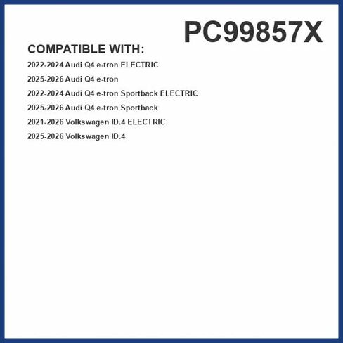 فلتر هواء المقصورة PG PC99857X | يناسب 2021-2025 فولكس فاجن Id.4، 2022-2025 أودي Q4 e-tron، Q4 e-tron Sportback in Saudi Arabia