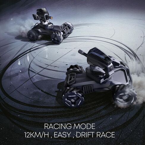 2370 Six-Wheel RC Stunt Car,6WD Remote Control Car,Cool RC Drift Car,Double-Sided Driving,360° Flips Rotating,with Spray and Light Effects,Toys for Ages 8-13 Kids,Ideal Gift for Boys and Girls in Saudi Arabia