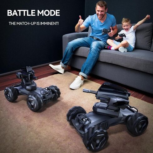 2370 Six-Wheel RC Stunt Car,6WD Remote Control Car,Cool RC Drift Car,Double-Sided Driving,360° Flips Rotating,with Spray and Light Effects,Toys for Ages 8-13 Kids,Ideal Gift for Boys and Girls in Saudi Arabia