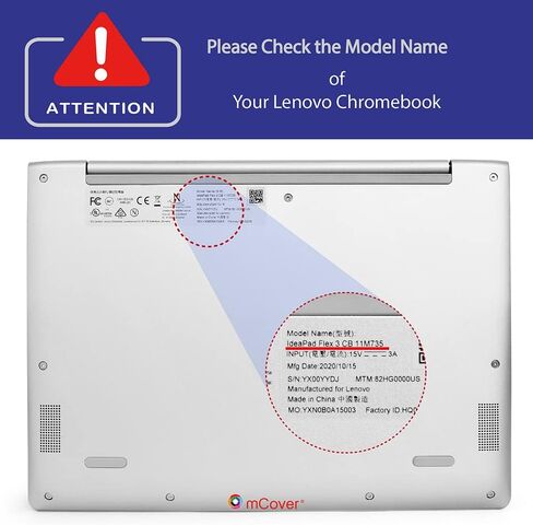mCover Case Compatible for 2020~2021 11.6" Lenovo IdeaPad Flex 3 (11") 11M735 2 in 1 Chromebook Laptop ONLY (NOT Fitting Any Other Lenovo Models) - Clear in Saudi Arabia