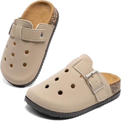 Kids’ Perforated Clog Mules: Slip-On Closed-Toe Summer Shoes for Indoor & Outdoor, Comfortable Footwear for Toddlers in Saudi Arabia