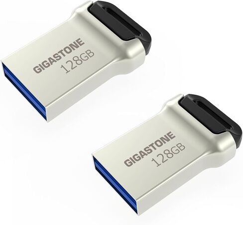 محرك أقراص فلاش نانو سعة 128 جيجابايت من جيجاستون (5 عبوات) Z90 USB 3.2 الجيل الأول، 120 ميجابايت/ثانية فائق السرعة، خفيف الوزن للغاية، تصميم معدني قوي صغير الحجم، تخزين البيانات، نسخ احتياطي للكمبيوتر/Mac/TV/السيارة، متوافق مع USB 2.0/3.0/3.1 in Kuwait