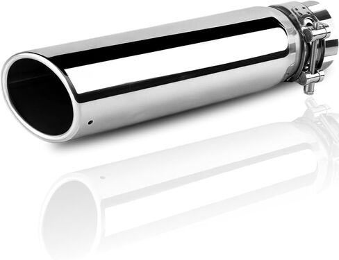 Mupera 2.5 Inch Turn Down Exhaust Tip, 2.5" Outlet, 9" Long Powdercoat Black Professional Exhaust Tip for Universal 2.5 Inch Outside Diameter, Tail Pipe Exhaust Tips 2.5" Inlet with Bolt-On in Saudi Arabia