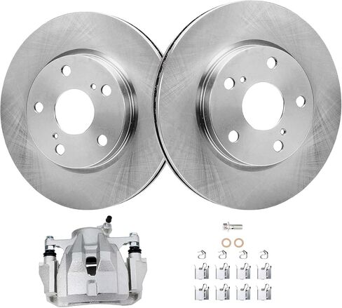 Detroit Axle - Front Brake Kit for 2007-2017 Lexus LS460 Disc Brake Rotors Ceramic Brakes Pads w/Hardware 2008 2009 2010 2011 2012 2013 2014 2015 2016 Replacement [13.15 inch Rotors] in Kuwait