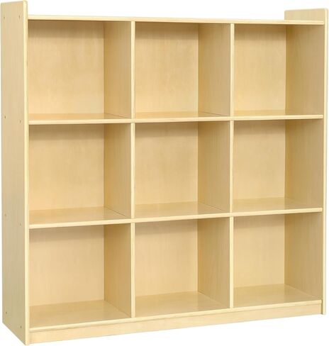 OOOK Montessori Toy Shelf and Storage, 31.5" H, 3-Tier Toy Storage Organizer with 8 Cubby, Montessori Shelves for Playroom, Nursery, Daycare, Preschool, Classroom Furniture in Saudi Arabia