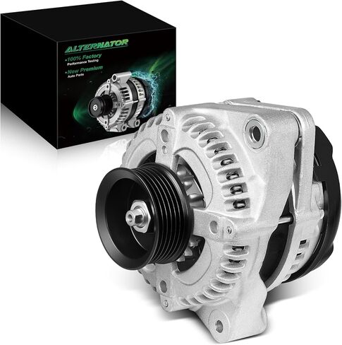 Upgraded Alternator for:-Honda Odyssey 2002 2003 2004 3.5L, Pilot 2003-2004, for:-Acura MDX 2001-2002 3.5L V6, 12V 130Amp 6-Groove Pulley Clockwise Replace OE# 31100-PGK-A01, 13918N (ALL NEW) in Saudi Arabia