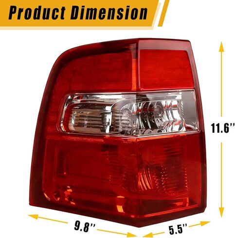Boine Right Passenger Side Tail Light Compatible With 2007-2017 Ford Expedition Rear Light Brake Lamps 7L1Z13404AA 7L1Z13405AA (Right Passenger Side) in Saudi Arabia