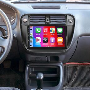 Double Din Car Stereo Radio for Honda Civic 1995 1996 1997 1998 1999 2000 Head Unit 9" Touchscreen Car Radio with Wireless Carplay Android Auto Bluetooth GPS Navi WiFi FM RDS AHD Backup Camera 2+32G in Kuwait