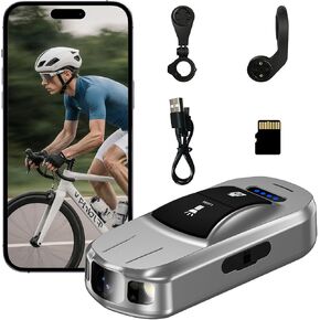 Small Action Camera - 2K HD Sports & POV Video Camera with 7-Hour Battery, IPX6 Waterproof, Wireless, Bike Mount, Perfect for Vlogging & Content Creation in Kuwait