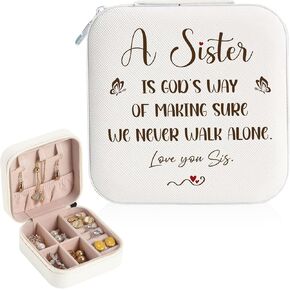 Sister Birthday Gift Sister Gifts from Sisters Jewelry Box for Women Mother's Day Gift for Sisters Jewelry Case in Saudi Arabia