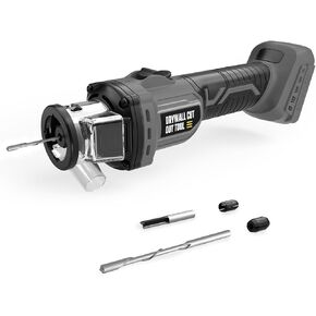 Cordless Drywall Cut-Out Tool for Dewalt 20V Battery, Brushless Rotary Saw, 30000 RPM, Adjustable Depth, Quick Bit Change, LED, Compact Spiral Saw for Cutting Wood Drywall,Sheetrock,Wood (Tool Only) in Saudi Arabia
