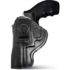 Genuine Leather Iwb Revolver Holster for S&W 357 Magnum 3" and 5 or 6 Shot Revolvers, 3" Barrel - Leather Concealed Carry Holster - Maxx Carry Holsters in Saudi Arabia