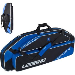 حافظة ليجند سوبر لاين الناعمة للقوس المركب - حافظة فيونكة سميكة مبطنة مع حقيبة ظهر وأشرطة كتف، جيوب متعددة، حامل أنبوب السهم - حقيبة رماية للمعدات والإكسسوارات - 44 بوصة in Kuwait