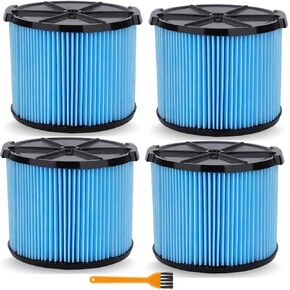 فلتر بديل VF3500 لRidgid 3-4 - 4.5 جالون رطب جاف - لRidgid WD3050، WD4070، WD4080، WD4522، 4000RV، 4500RV مكنسة كهربائية 3 طبقات مرشحات - 4 عبوات in Kuwait