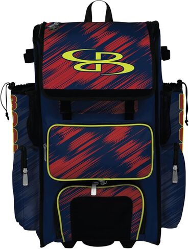 حقيبة الخفاش الدوارة الهجينة من Boombah Superpack للخدش - ألوان متعددة - إصدار بعجلات وحقيبة ظهر in Kuwait