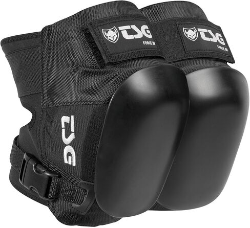 TSG Knee Pads Force III Kneepads - Skateboard, Hardshell, EVA Foam, Protective Gear, Crash Protection, Replaceable PE Cap, Tear Resistant Nylon, Certified, Open Back, Adults, Swiss Design in Saudi Arabia