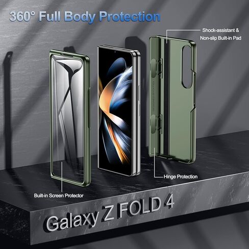 for Google Pixel-10-Pro Fold Magnetic Case: Dual Kickstand, Fit for Pixelsnap/MagSafe, Military-Grade Shockproof Protection, Hinge Protection, Screen Protector, Durable TPU Cover for 10 Pro Fold Black in Saudi Arabia