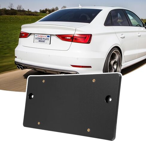 حامل لوحة ترخيص أمامي ABS عالي التحمل متوافق مع 2013 2012 2011 2010 Mercedes-Benz E350 Sedan، إطار علامة سيارة مقاوم للصدأ مع براغي تثبيت، حامل لوحة ترخيص سريع التثبيت in Kuwait