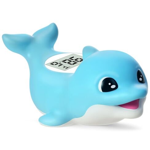 Baby Bath Thermometer for Newborn – Digital Bathtub Water Temperature Thermometer – Floating Dolphin Bath Toy, °C/°F Display, Waterproof & BPA-Free in Saudi Arabia