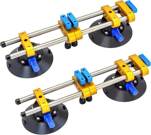 HIGHTOP Upgrade 2PCS 6inch Seamless Seam Setter with Suction Cups, Granite Seam Setter for Countertop Joining & Leveling,Seam Guide Setter for Tile in Saudi Arabia
