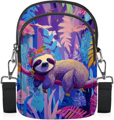 محفظة FyLybois Crossbody للنساء حقيبة الهاتف الخليوي حقائب كتف عادية محفظة مع حزام قابل للتعديل للسفر in Kuwait