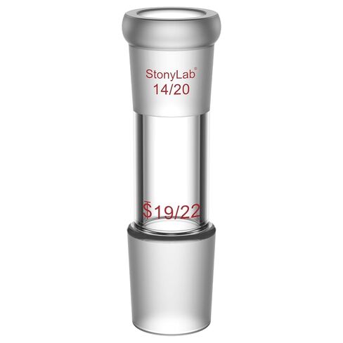 stonylab Enlarging Adapter, Glass Adapter from 14/20 to 19/22 Joint, Lab Glassware Supply for Laboratory Use in Saudi Arabia