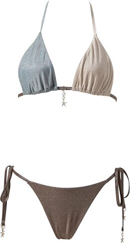 SUUKSESS Women Sexy High Waisted Bikini Sets Halter String 2 Piece Swimsuits in Kuwait