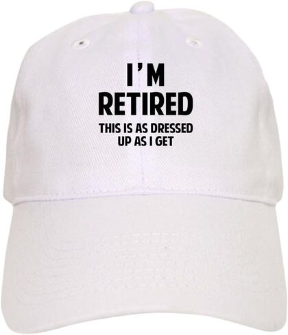 CafePress I'm Retired Cap Adjustable Baseball Cap in Saudi Arabia