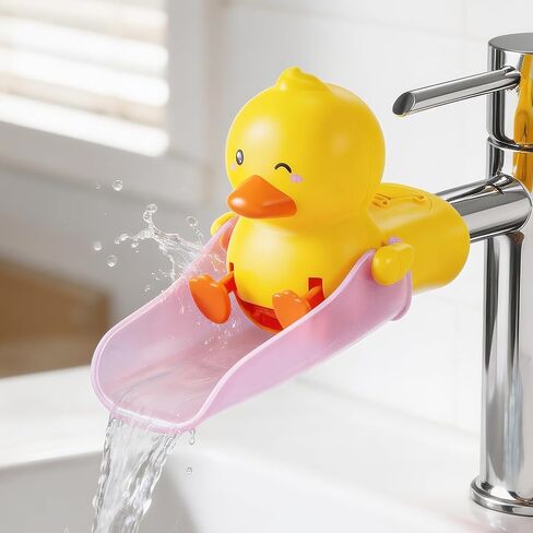 Skyroku Duck-Tastic Faucet Extender for Toddlers – Kicking Legs Fun! Splash-Proof & Easy Install Sink Extender for Kids in Saudi Arabia