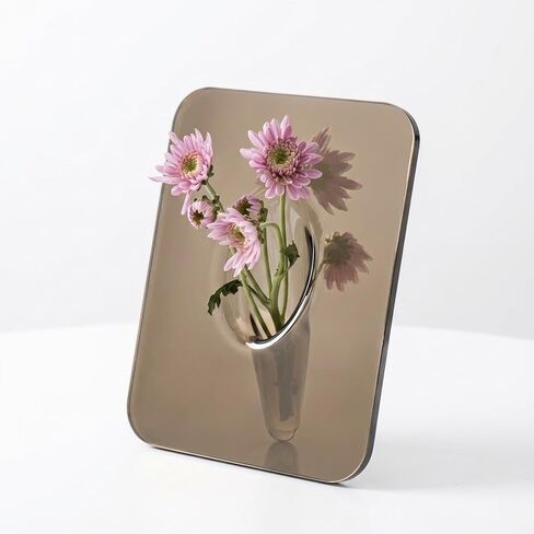 مزهرية زهور بإطار، حاوية زهور أكريليك شفافة، ديكور فني حديث لديكور المنزل، رف الكتب المكتبية، هدايا تدفئة المنزل ودعائم التصوير الفوتوغرافي (شفاف) in Kuwait