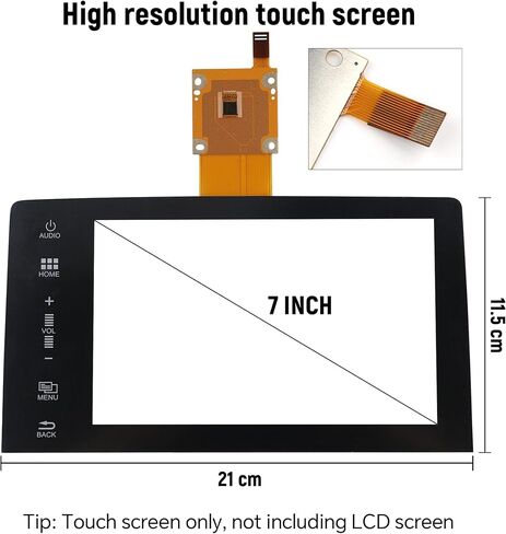 39710-TBA-A11 شاشة LCD مقاس 7 بوصات تعمل باللمس مناسبة لهوندا سيفيك 2016 2017 2018 محول رقمي للملاحة الراديوية استبدال 39710-TBA-305 39710-TBA -A21 in Kuwait