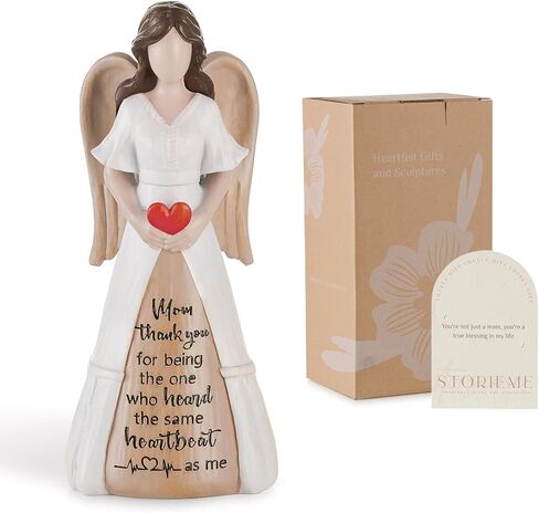 Mom Birthday Gifts from Daughter: Mother Daughter Back Hug Resin Figurine Keepsake - Unique Gift for Mama on Mothers Day Christmas in Saudi Arabia