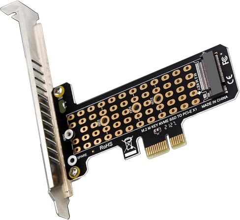 بطاقة محول M.2 NVMe إلى PCIe 4.0 X4 لـ 22110 M.2 NVMe SSD، محول توسيع PCI Express مع مؤشرات LED in Kuwait