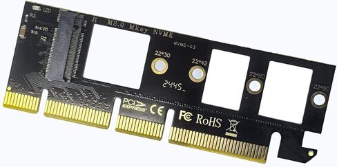 بطاقة محول M.2 NVMe إلى PCIe 4.0 X4 لـ 22110 M.2 NVMe SSD، محول توسيع PCI Express مع مؤشرات LED in Kuwait