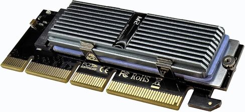 بطاقة محول M.2 NVMe إلى PCIe 4.0 X4 لـ 22110 M.2 NVMe SSD، محول توسيع PCI Express مع مؤشرات LED in Kuwait
