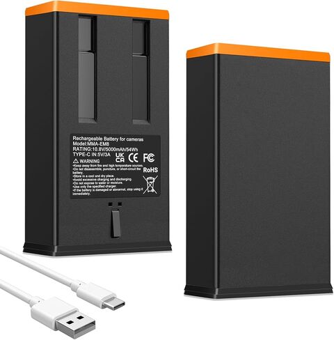2-Pack Rechargeable Lithium Battery for Moultrie Edge Series, Edge, Edge 2, Edge Pro, Edge 2 Pro Cellular Trail Cameras, Extended Power Supply for Hunting Wildlife Monitorin (2 Batteries) in Saudi Arabia