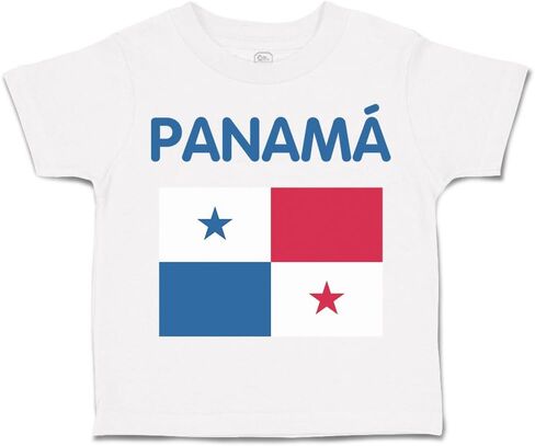 Toddler T-Shirt Original Names Panam Panama Cotton Panama Flag Boy & Girl Clothes Country Flag Baby Funny Tee A White Design Only 4T in Saudi Arabia