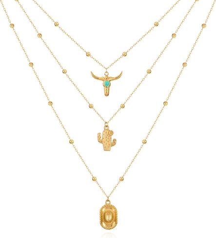 HANRESHE Gold Silver Cowboy Necklaces For Women Trendy Cowgirl Accessories Western Unique Cowgirl Boot Necklace Chic Jewelry Gift in Saudi Arabia