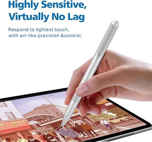 قلم شاشة لجهاز Surface Pro 12/11/10/9/8/X/7+/6/5/4/3/Surface 3، Surface Go 3/2/1، Surface Laptop/Studio/Book 4/3/2/1 مع رفض راحة اليد، كتابة سلسة، ضغط 1024 مستوى، عمر بطارية أطول in Kuwait