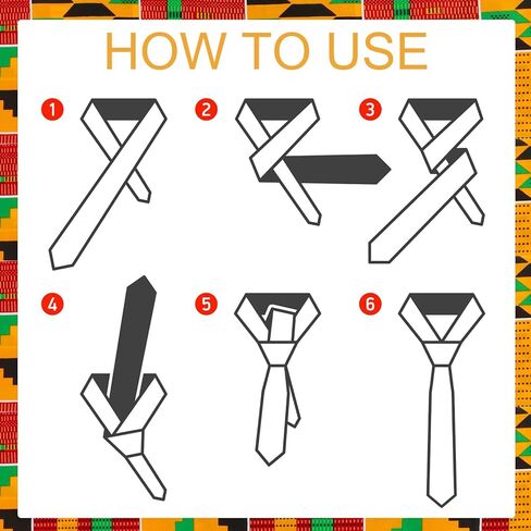 African Print Necktie for Men Pocket Square 2PC Set Kente Neck Ties in Saudi Arabia